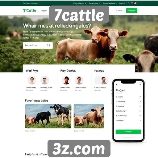 Análise das principais funcionalidades do site 7cattle